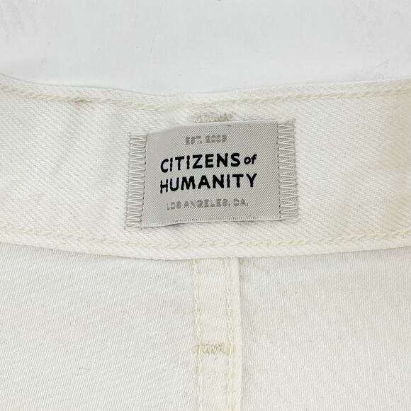 Citizens of Humanity NWT Annabelle Denim Shorts Women’s Size 30 White Vintage - Picture 3 of 7